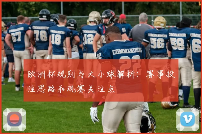 欧洲杯规则与大小球解析:赛事投注思路和观赛关注点